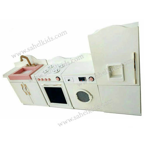 ست اشپزخانه کودک (کابینت چهار تکه پنج کاره)