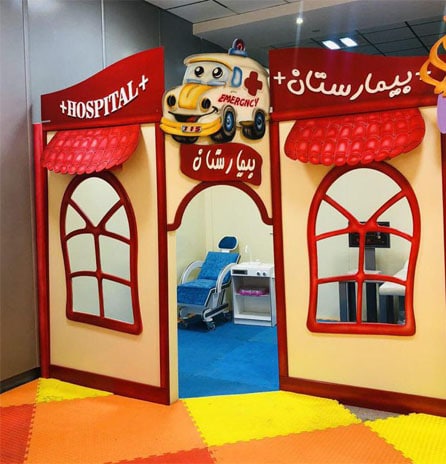 ماکت چوبی بیمارستان