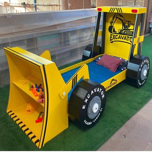 تخت نوجوان مدل لودر چوبی - Image 2