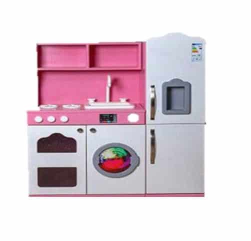 ست اشپزخانه یک تکه پنج کاره چوبی بچه گانه