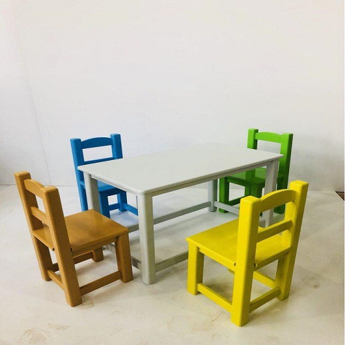 میز وصندلی رنگی - Image 2