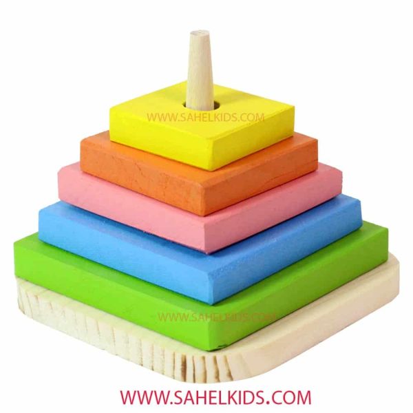 پایه اشکال مربعی چوبی